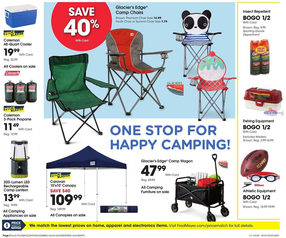 Fred Meyer General Merchandise Weekly Ad from July 21