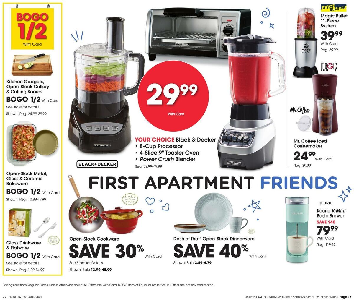 Fred Meyer General Merchandise Weekly Ad from July 28