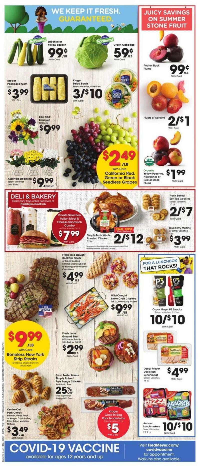 Fred Meyer Weekly Ad from August 11