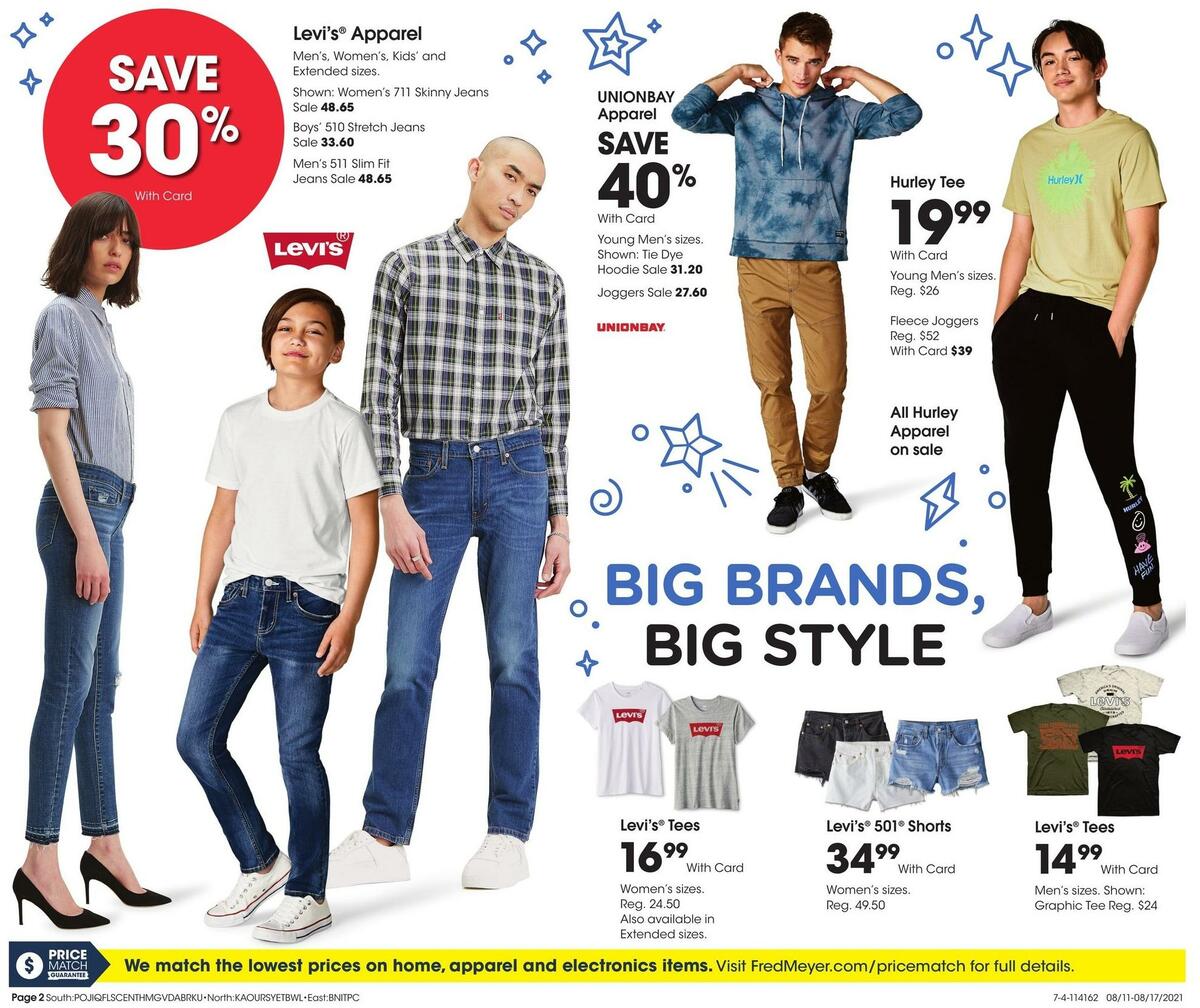 Fred Meyer General Merchandise Weekly Ad from August 11