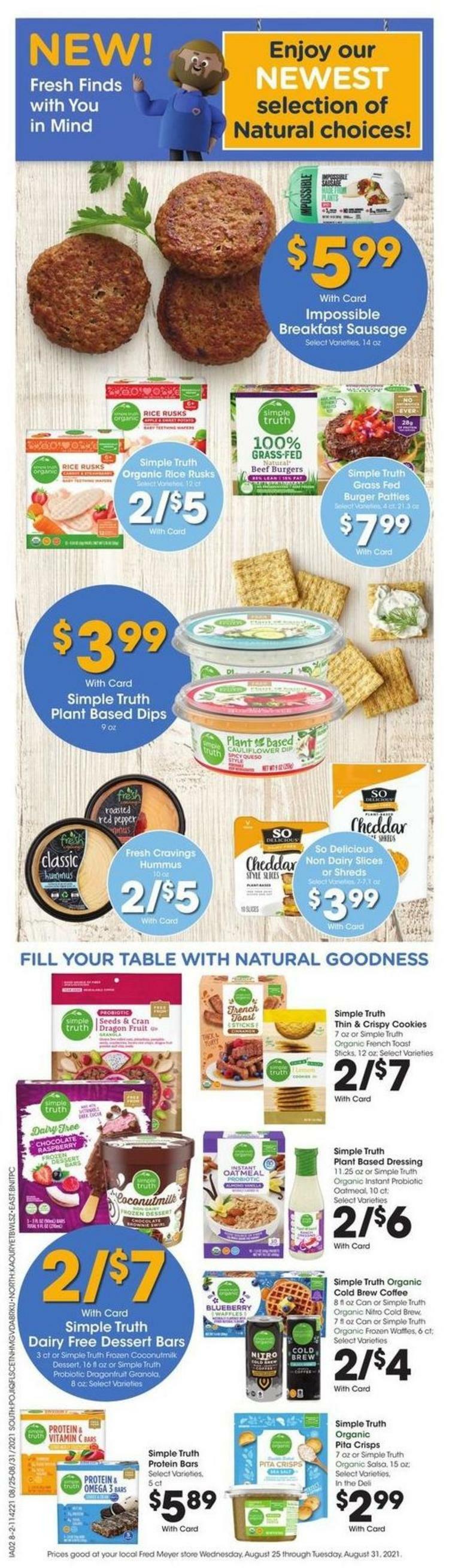 Fred Meyer Weekly Ad from August 25
