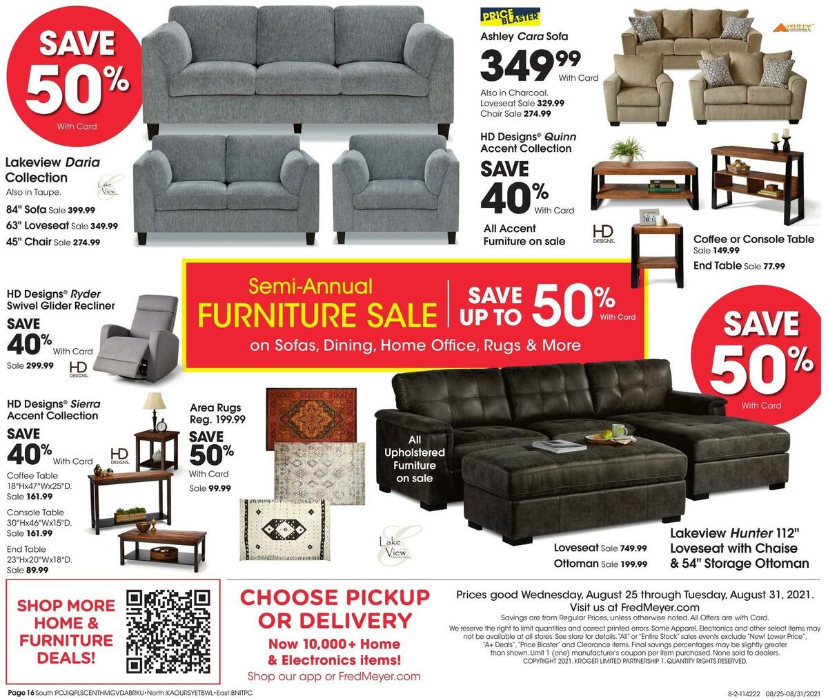 Fred Meyer General Merchandise Weekly Ad from August 25