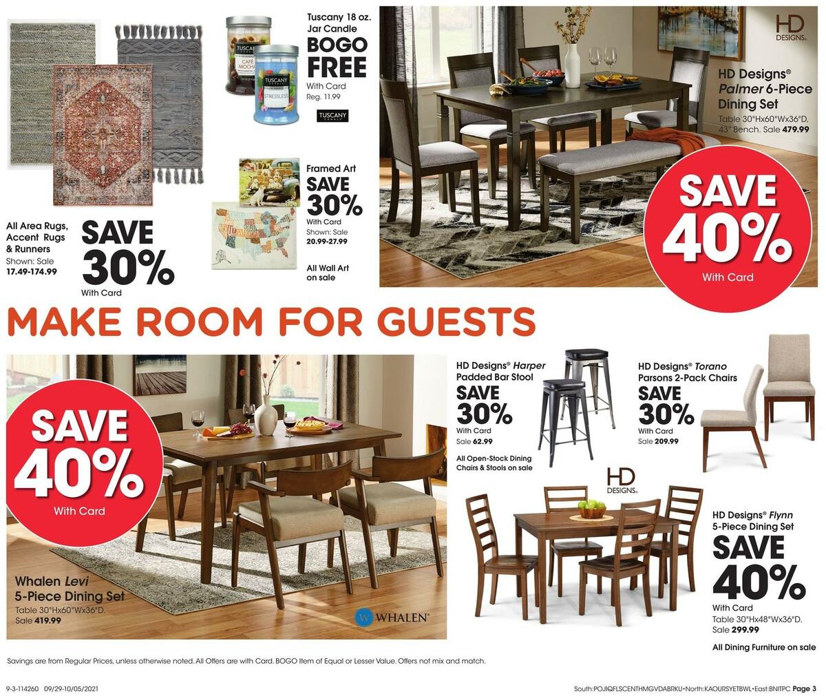 Fred Meyer General Merchandise Weekly Ad from September 29