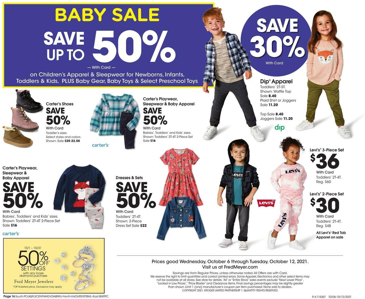 Fred Meyer General Merchandise Weekly Ad from October 6