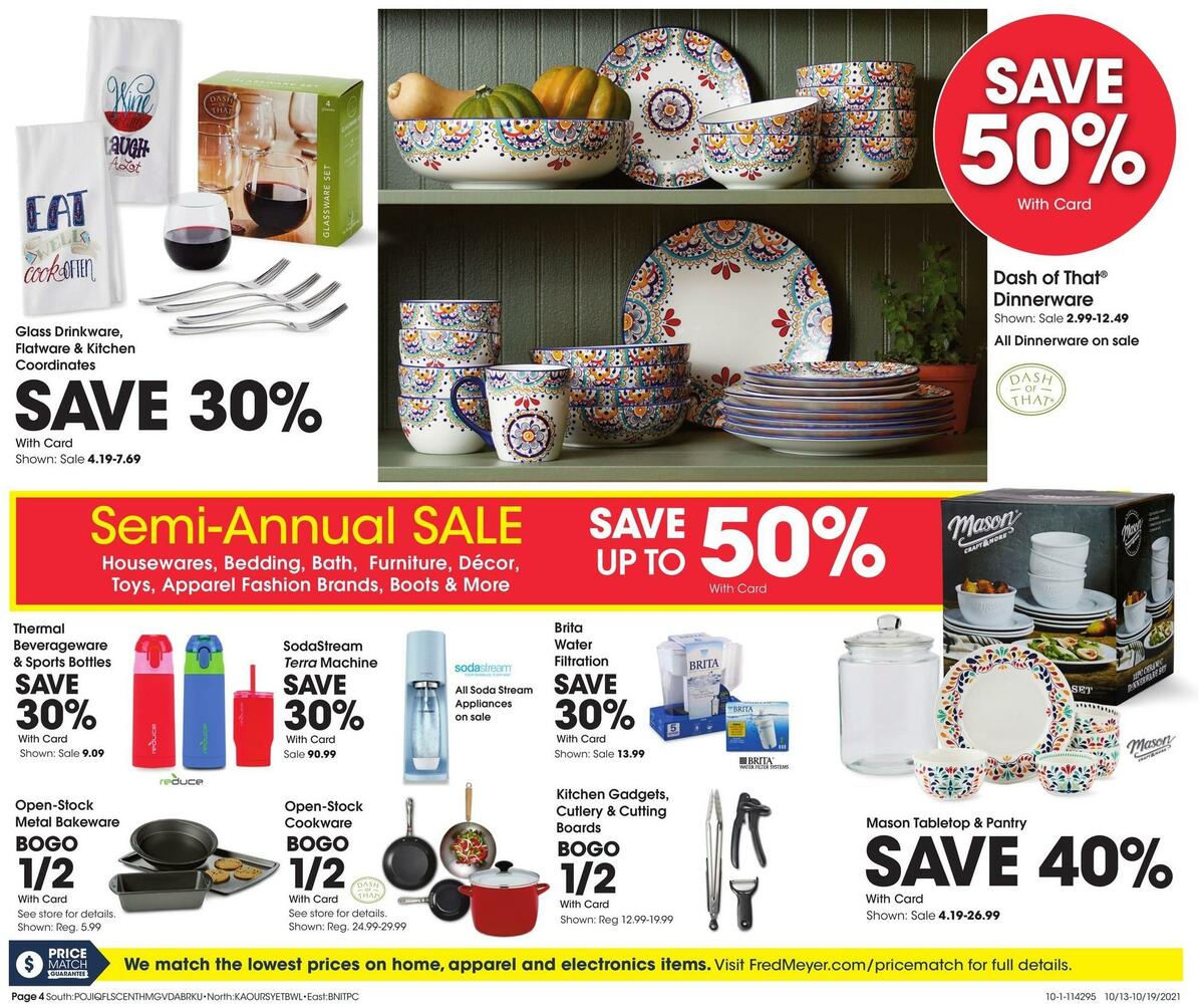 Fred Meyer General Merchandise Weekly Ad from October 13