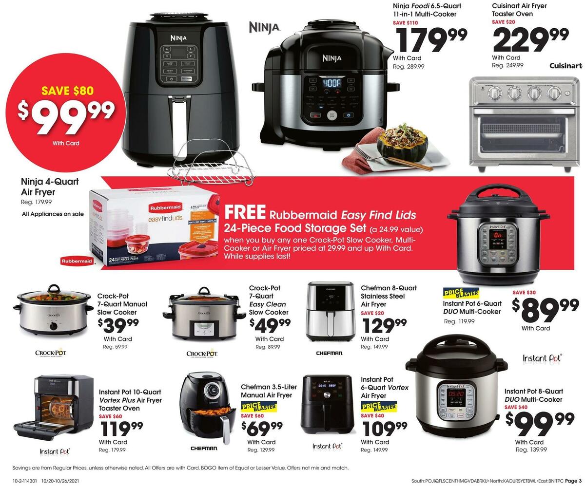 Fred Meyer General Merchandise Weekly Ad from October 20