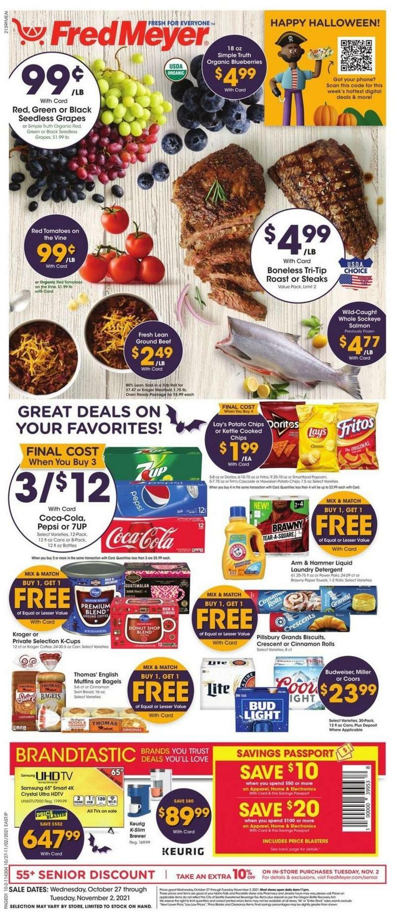 Fred Meyer Weekly Ad from October 27