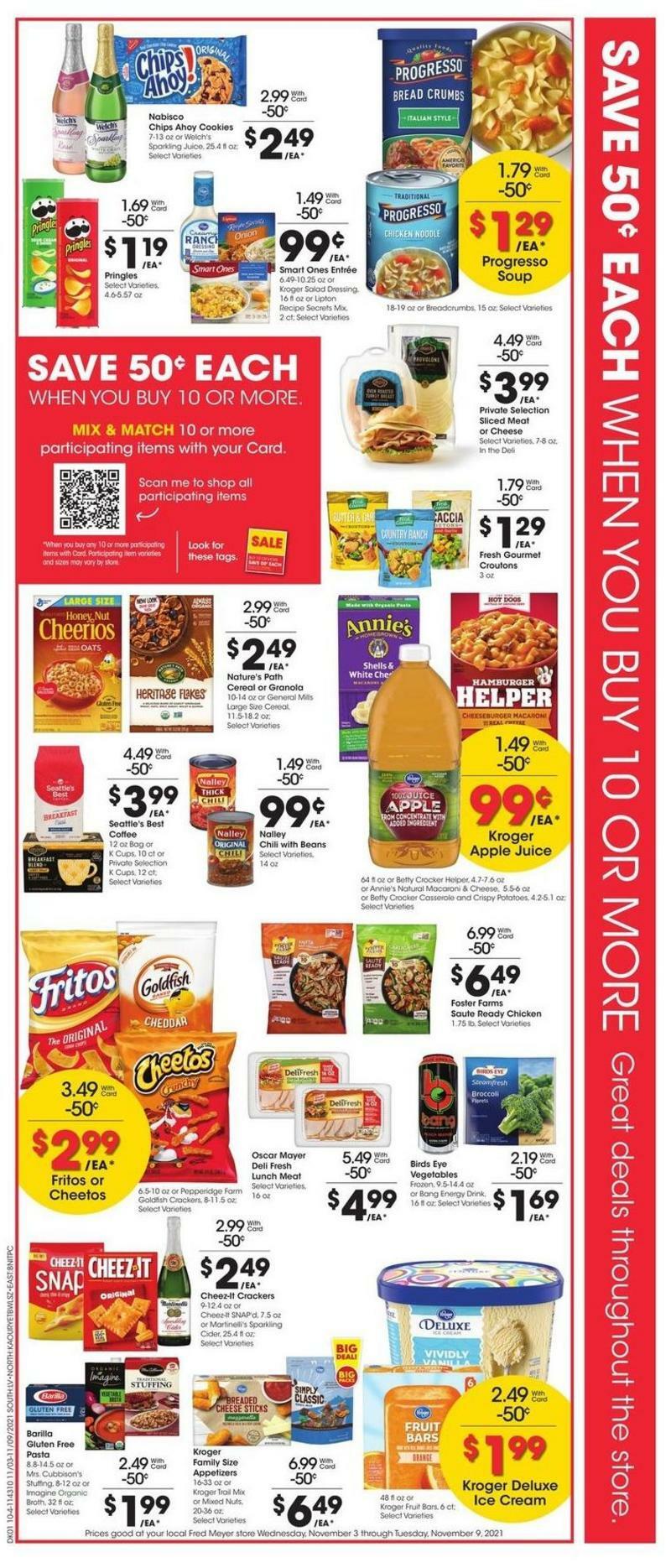 Fred Meyer Weekly Ad from November 3