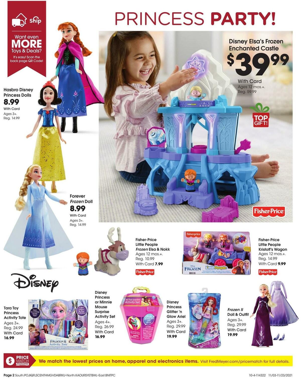 Fred Meyer Toy Book Weekly Ad from November 3