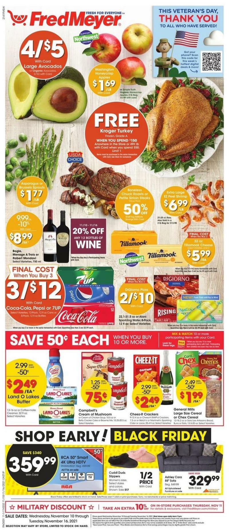 Fred Meyer Weekly Ad from November 10