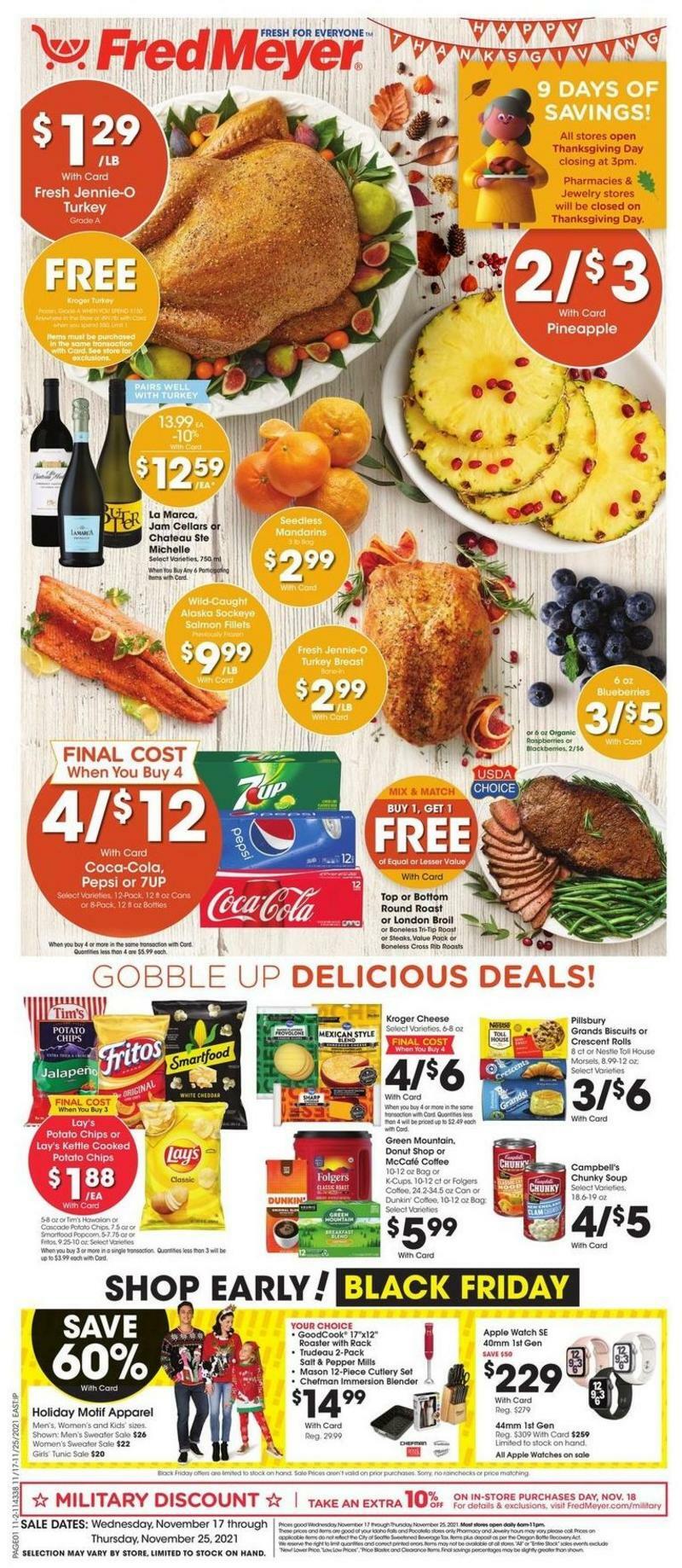 Fred Meyer Weekly Ad from November 17