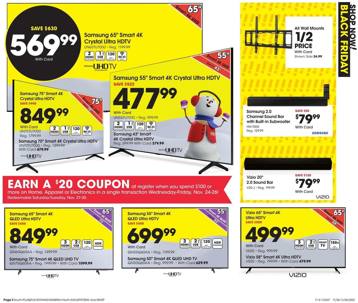 Fred Meyer Black Friday Weekly Ad from November 26