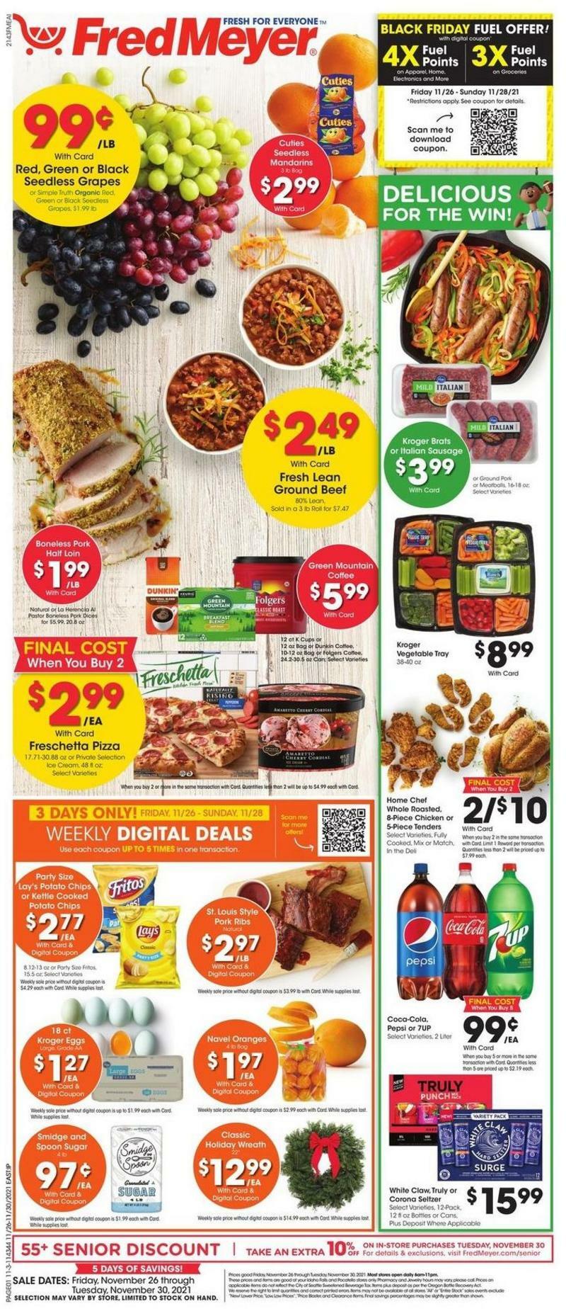 Fred Meyer Weekly Ad from November 26