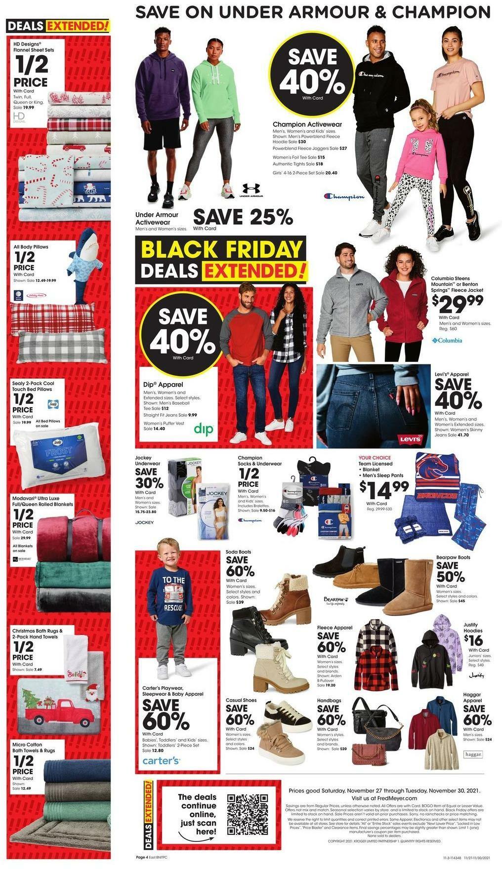 Fred Meyer Black Friday Extended Sale Weekly Ad from November 27