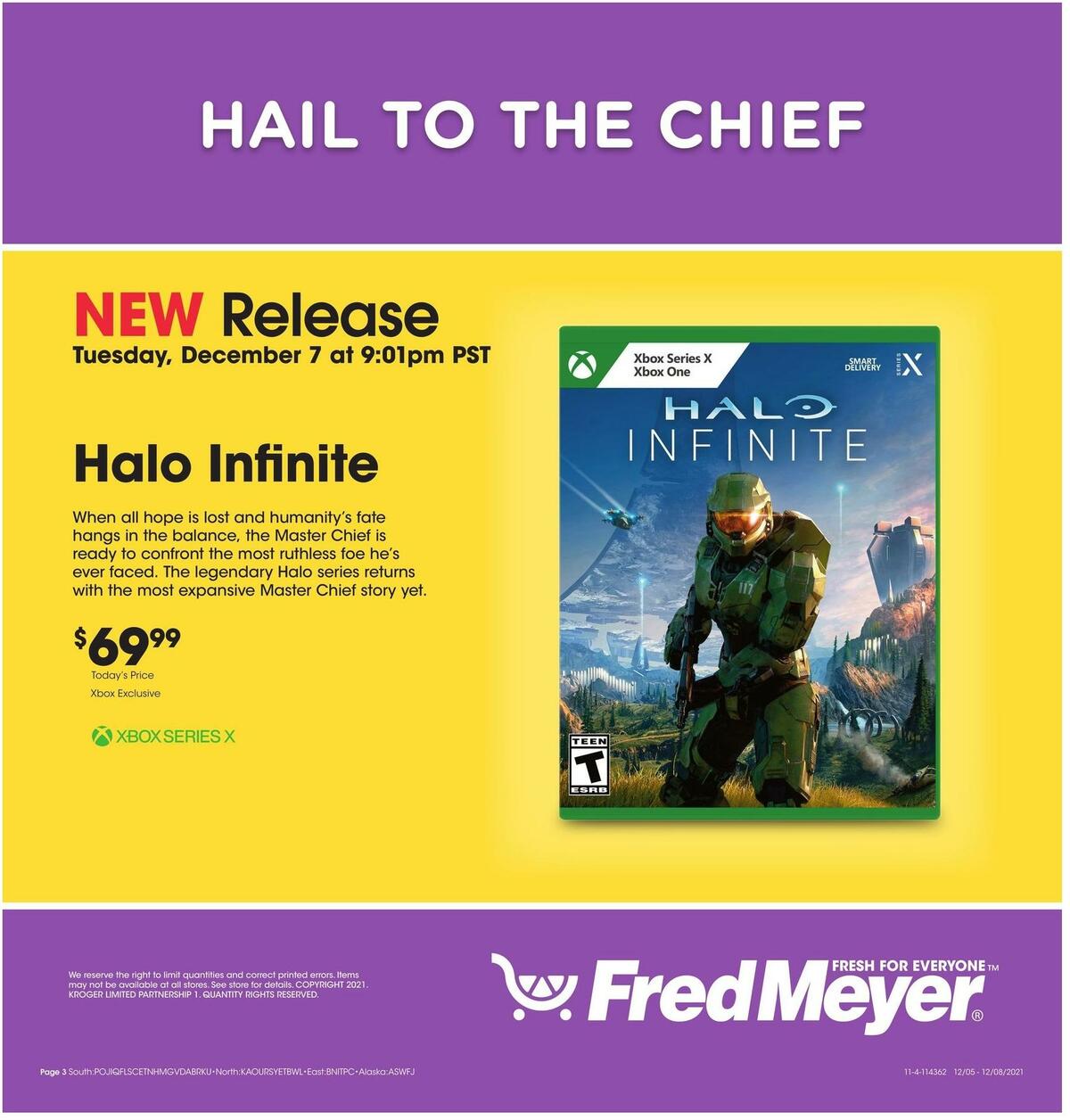 Fred Meyer New Release Weekly Ad from December 5