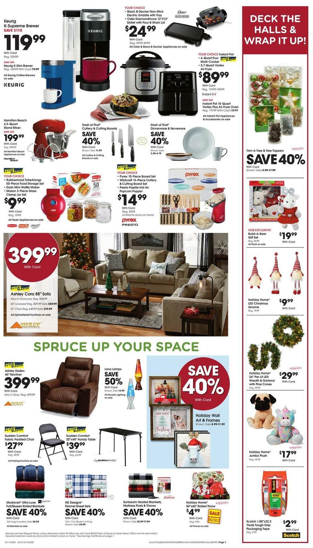 Fred Meyer 3-Day Sale Weekly Ad from December 12