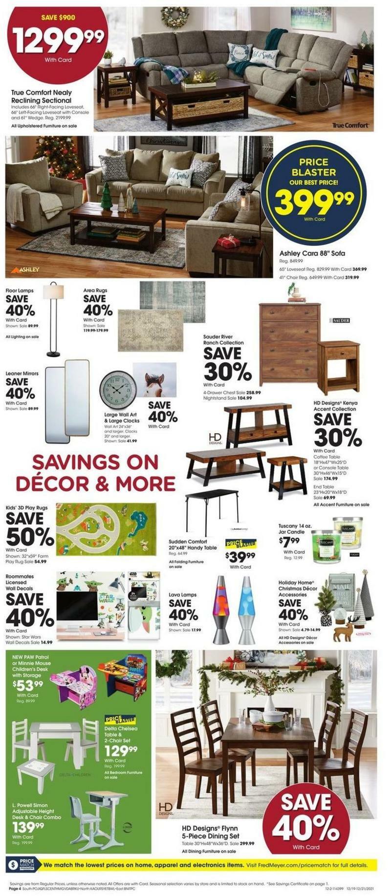 Fred Meyer 3-Day Sale Weekly Ad from December 19