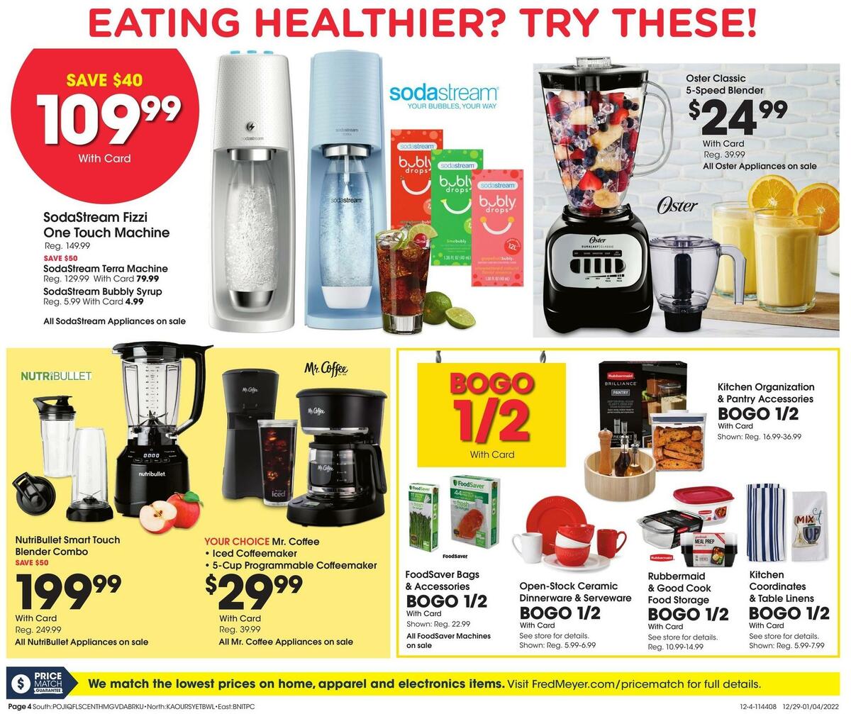 Fred Meyer General Merchandise Weekly Ad from December 29