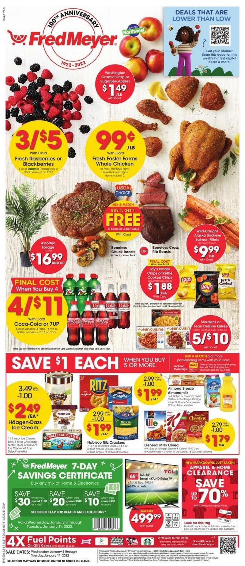 Fred Meyer Weekly Ad from January 5