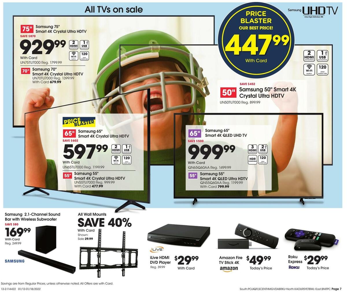 Fred Meyer General Merchandise Weekly Ad from January 12