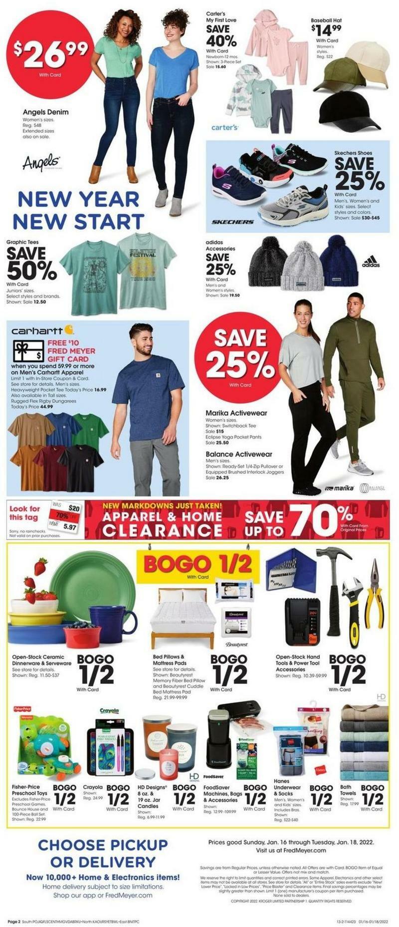 Fred Meyer 3-Day Sale Weekly Ad from January 16
