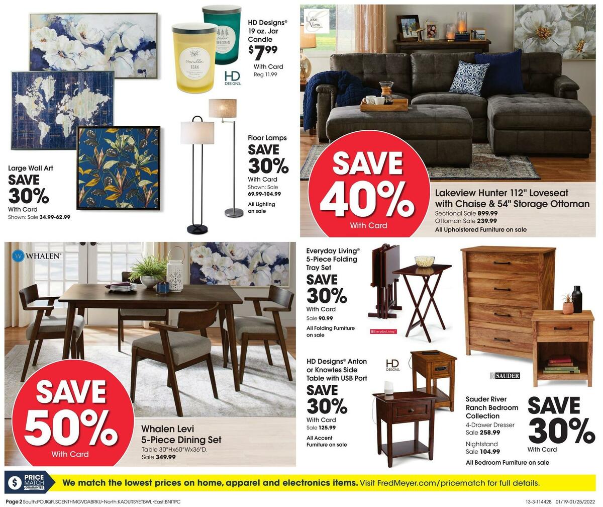 Fred Meyer General Merchandise Weekly Ad from January 19