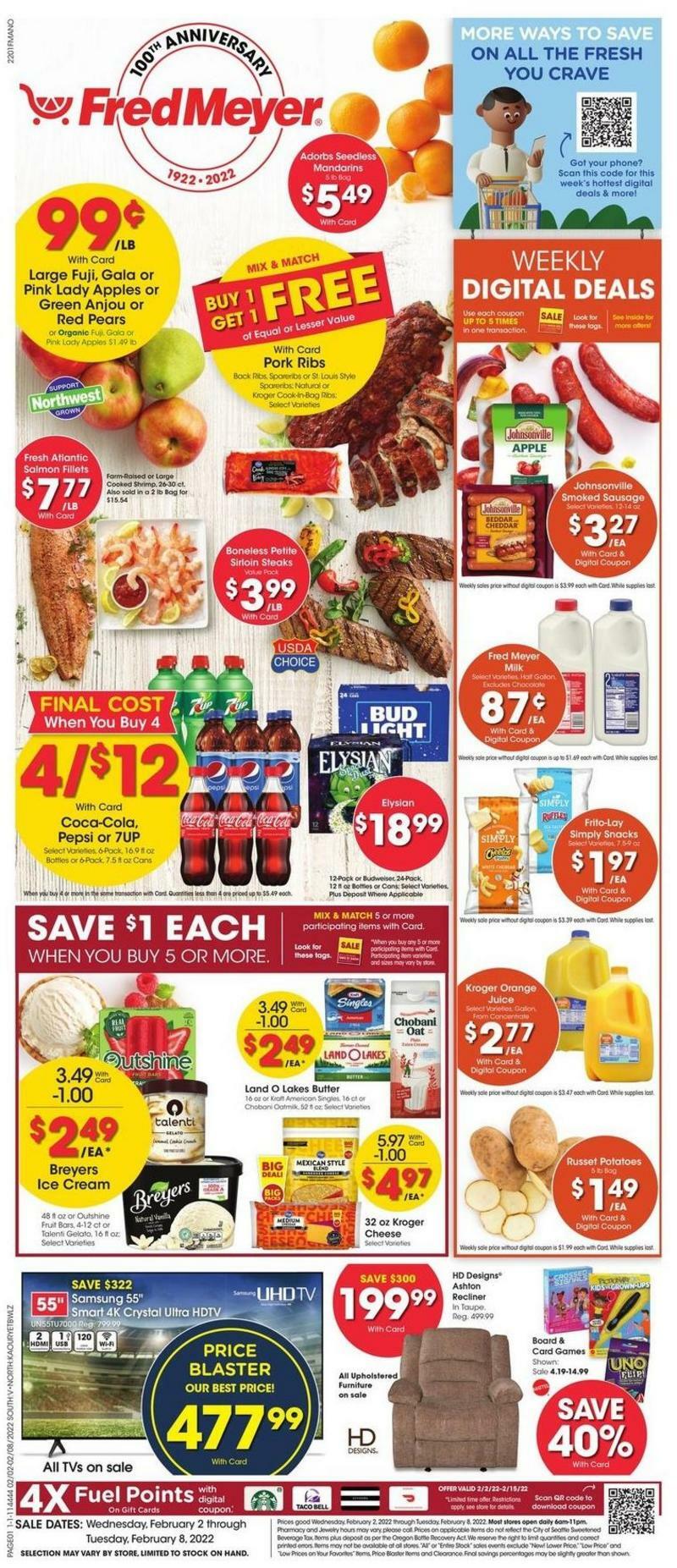 Fred Meyer Weekly Ad from February 2