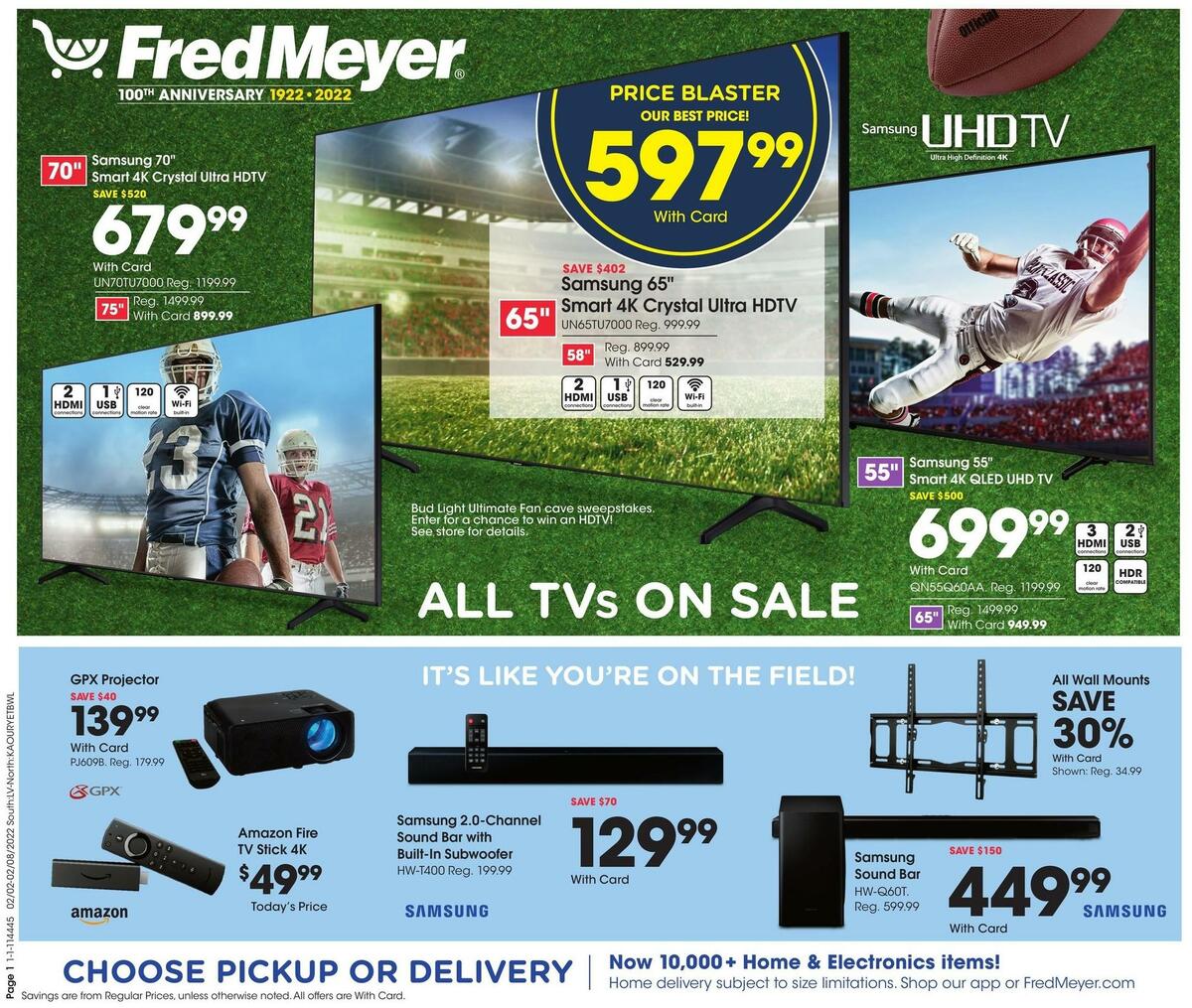 Fred Meyer General Merchandise Weekly Ad from February 2