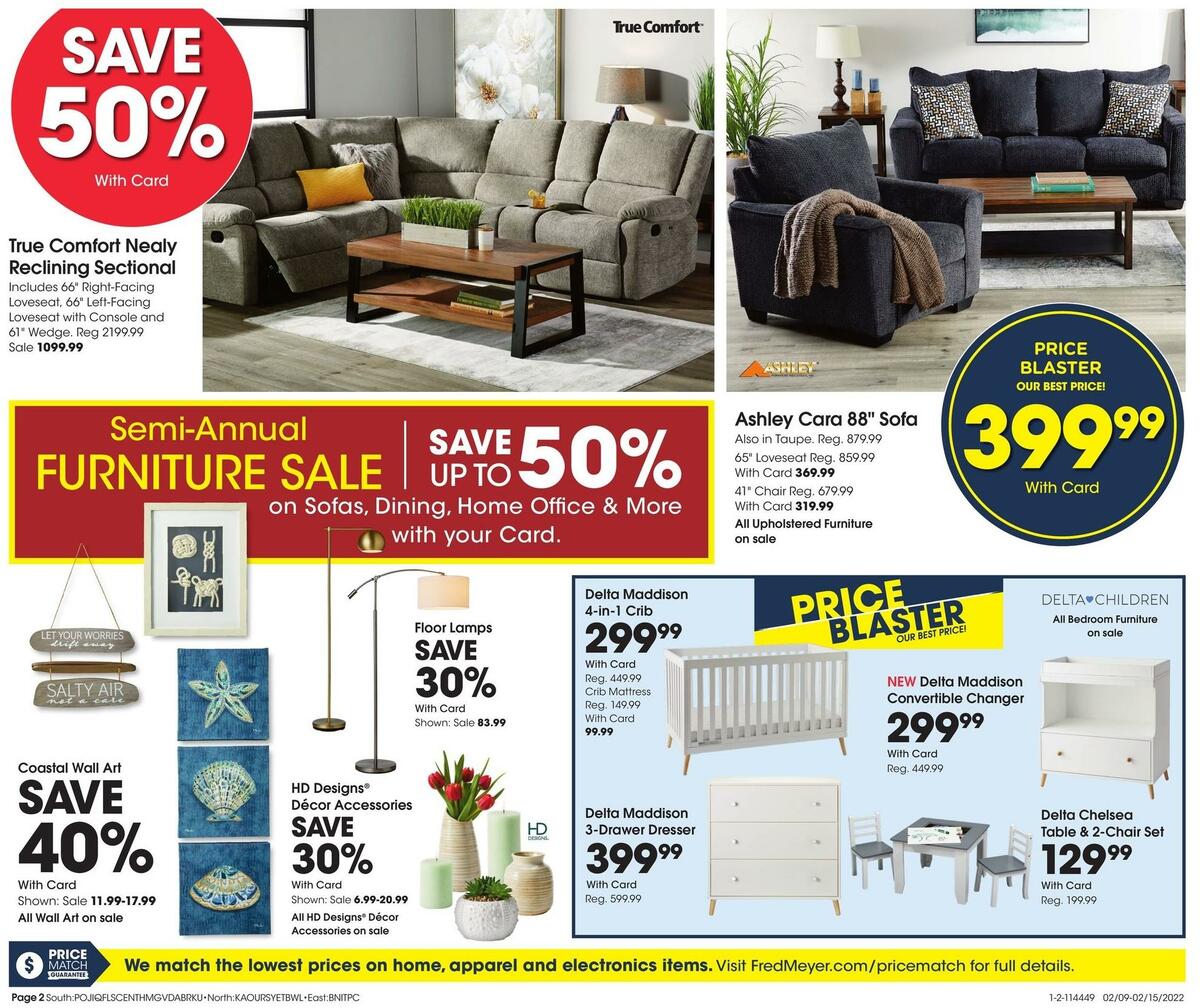 Fred Meyer General Merchandise Weekly Ad from February 9