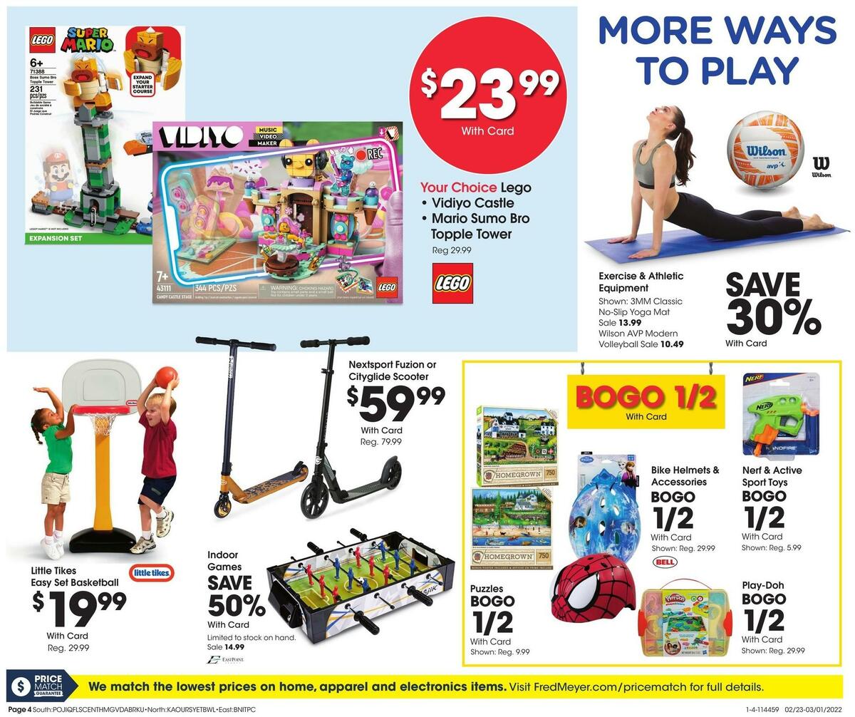Fred Meyer General Merchandise Weekly Ad from February 23