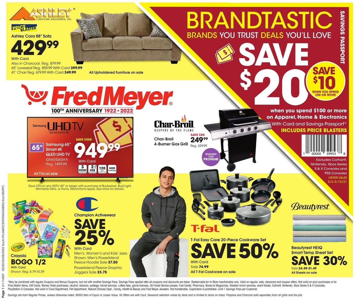 Fred Meyer General Merchandise Weekly Ad from March 2