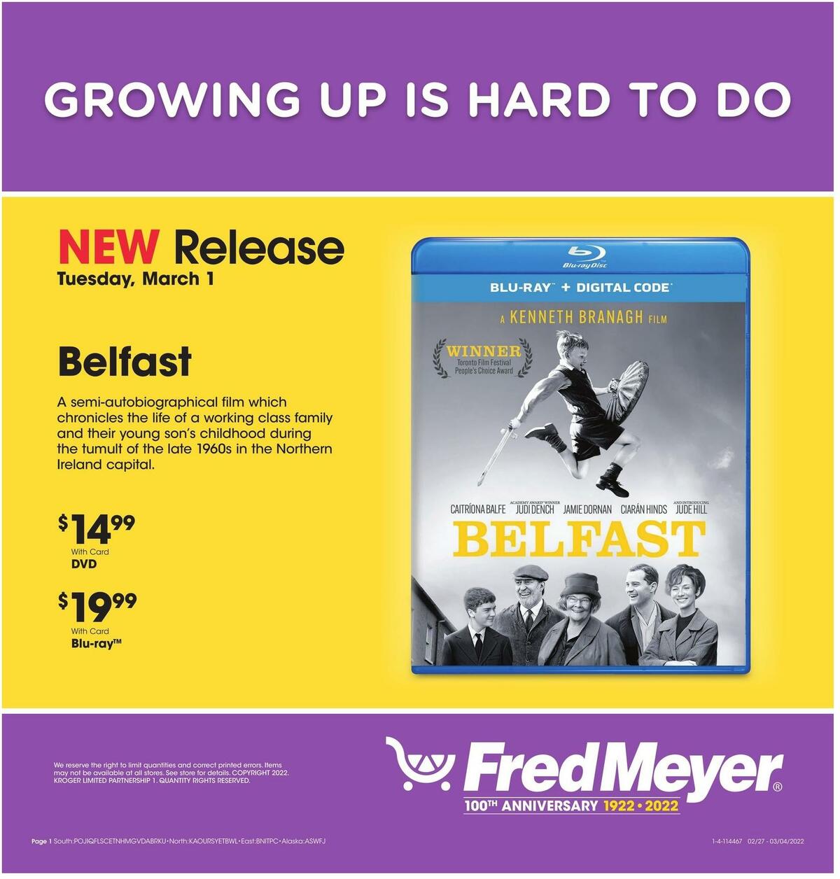 Fred Meyer New Release Weekly Ad from February 27