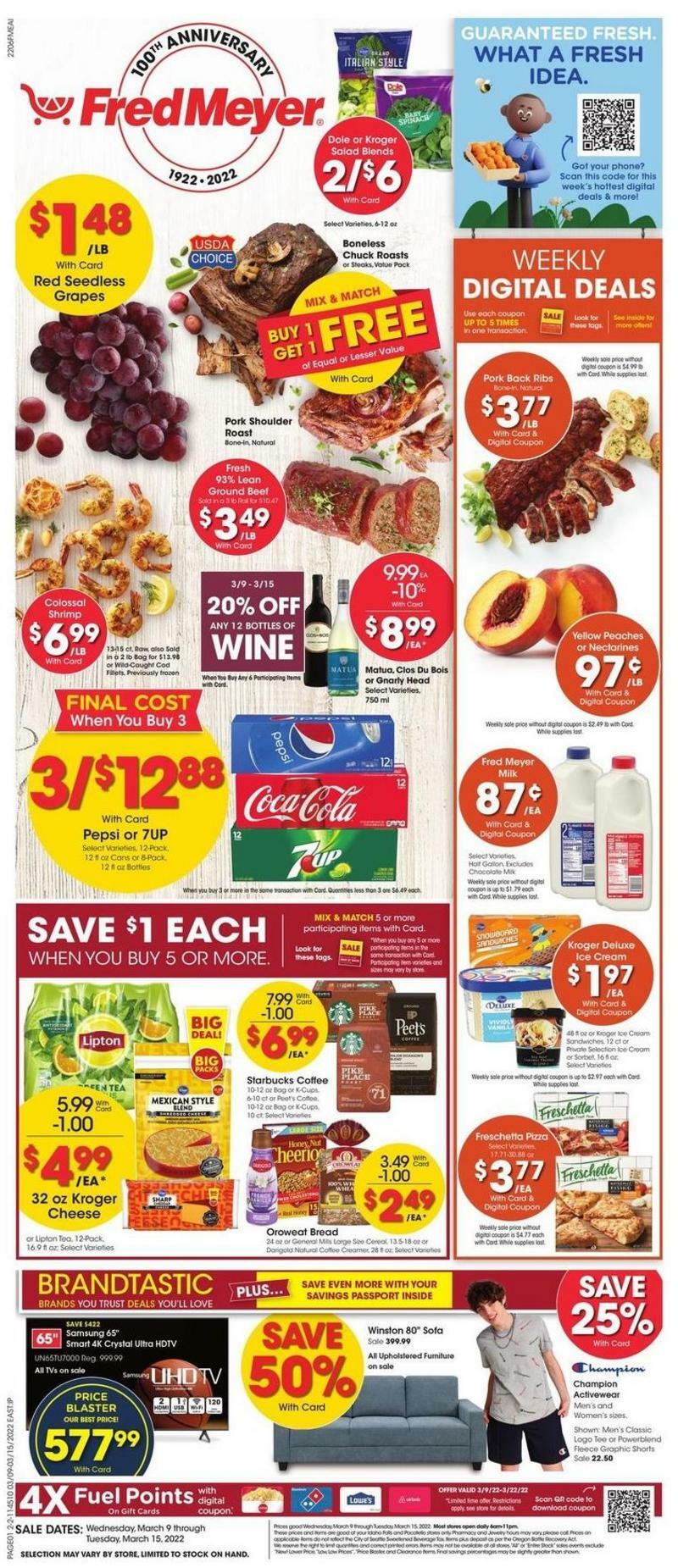 Fred Meyer Weekly Ad from March 9