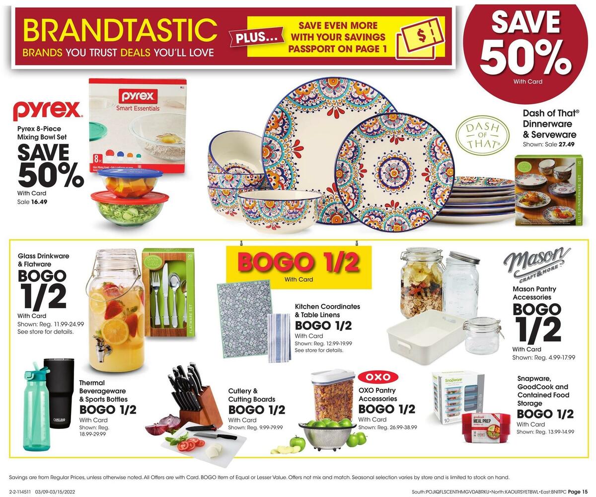 Fred Meyer General Merchandise Weekly Ad from March 9