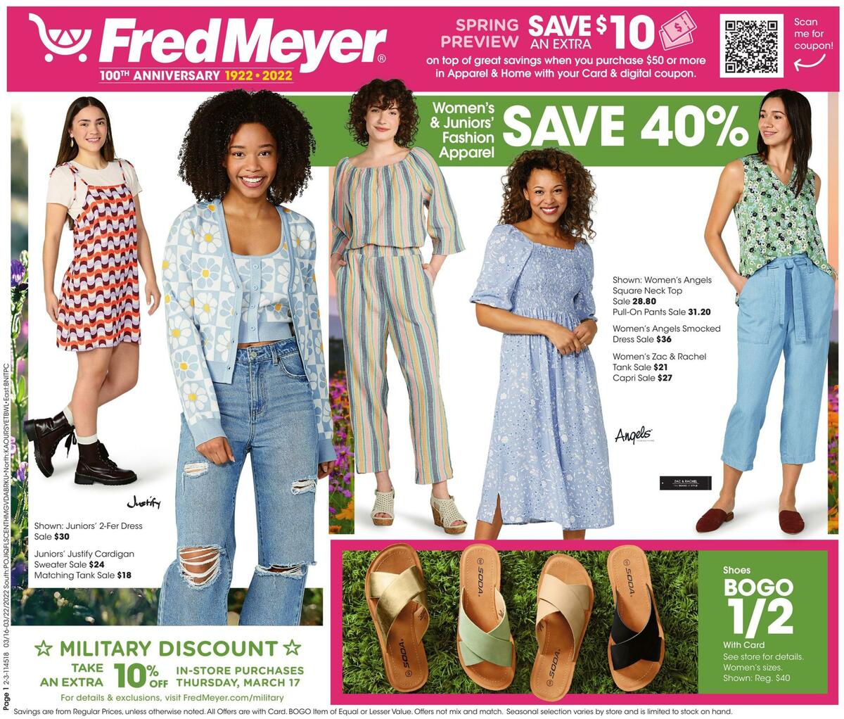 Fred Meyer General Merchandise Weekly Ad from March 16