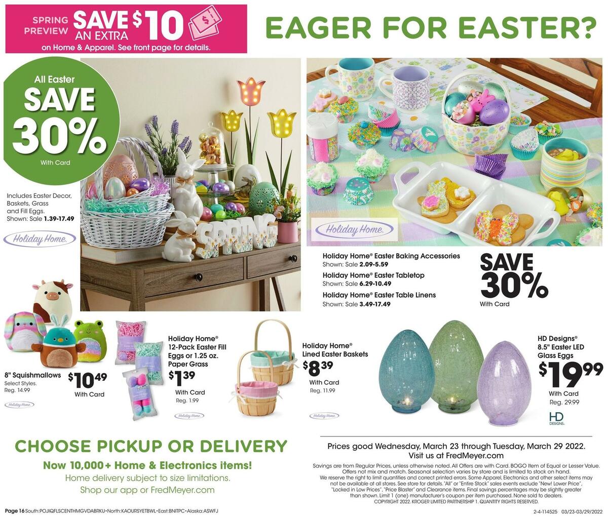 Fred Meyer General Merchandise Weekly Ad from March 23
