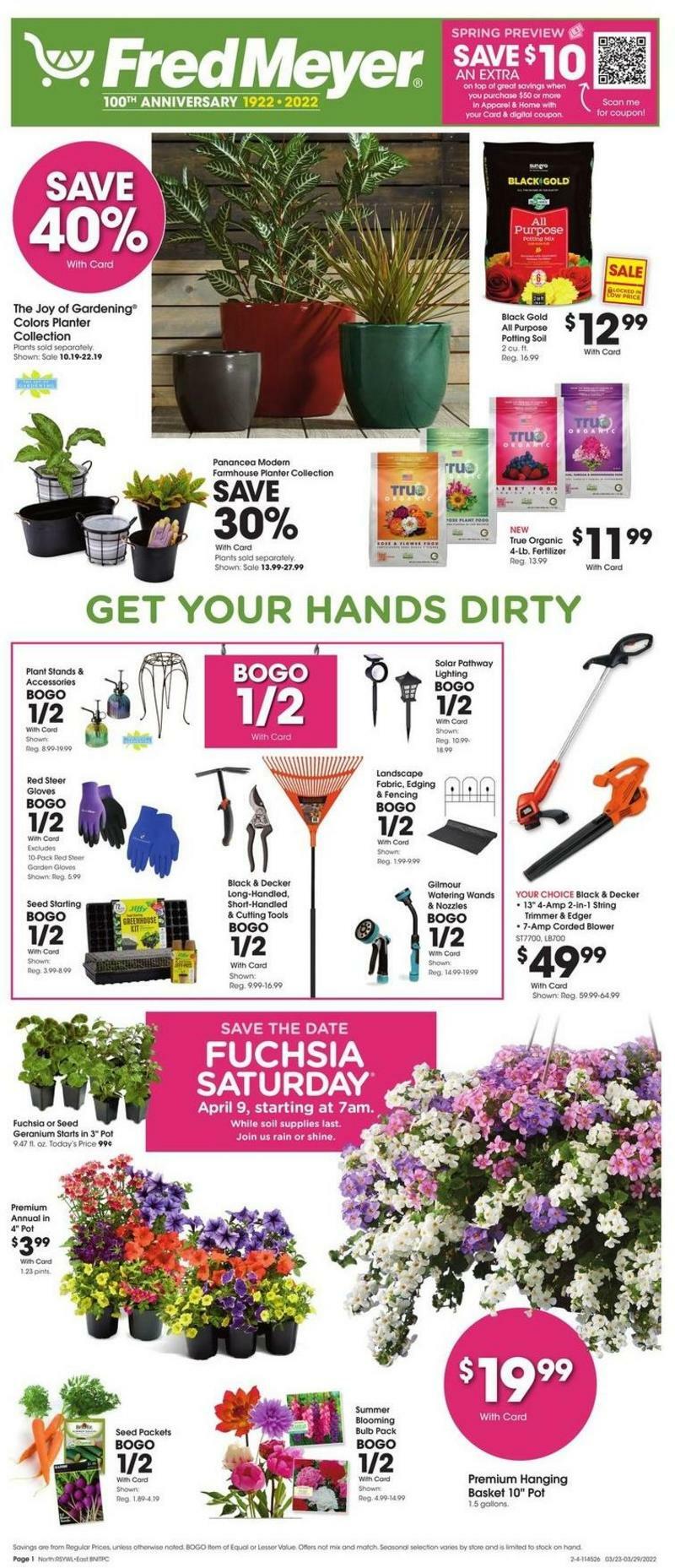 Fred Meyer Garden Weekly Ad from March 23