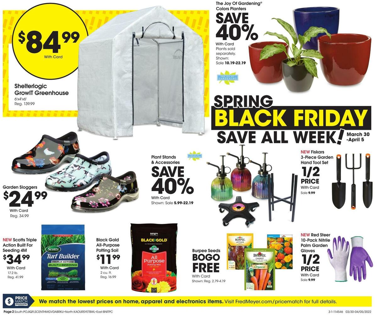 Fred Meyer General Merchandise Weekly Ad from March 30