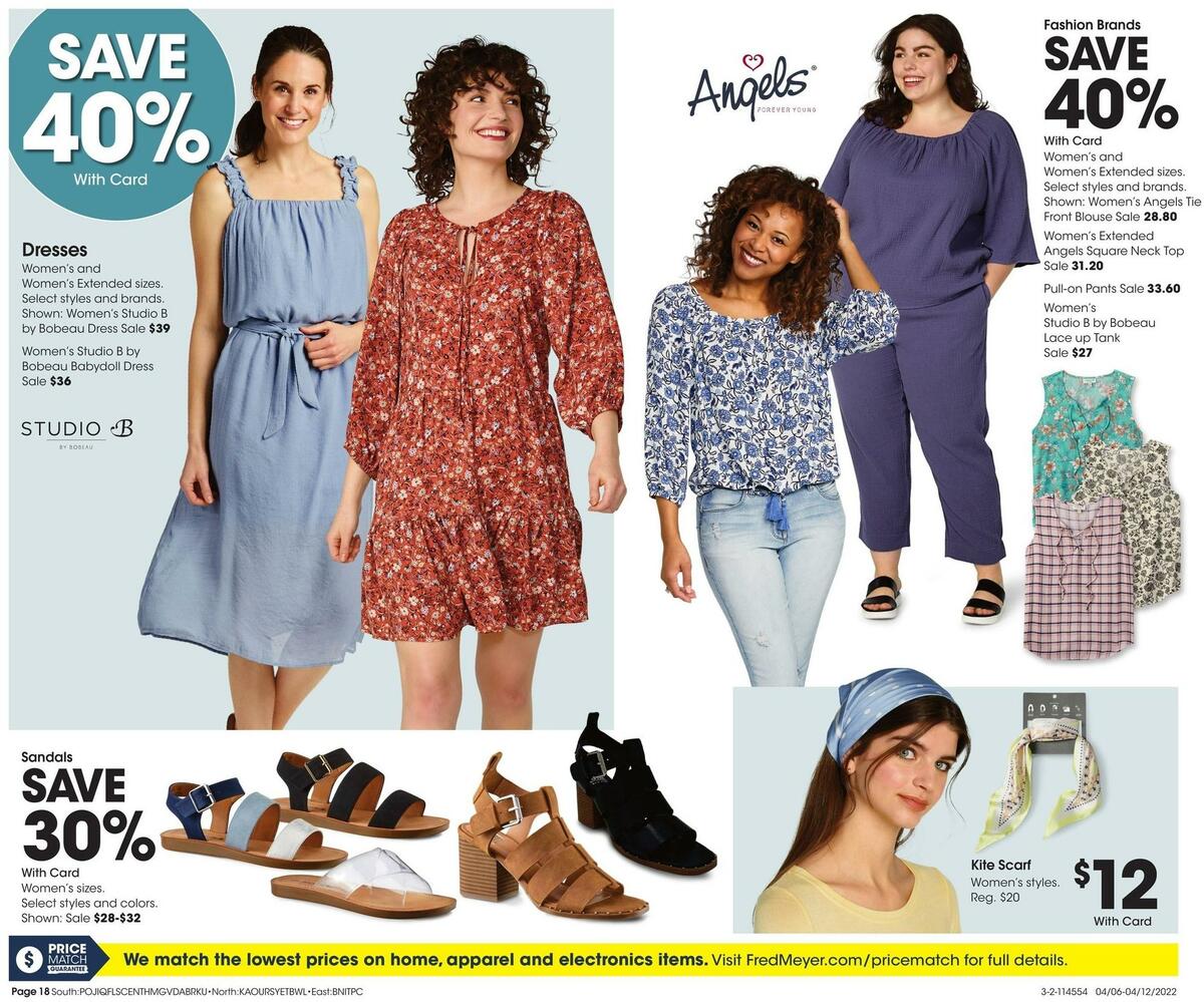 Fred Meyer General Merchandise Weekly Ad from April 6