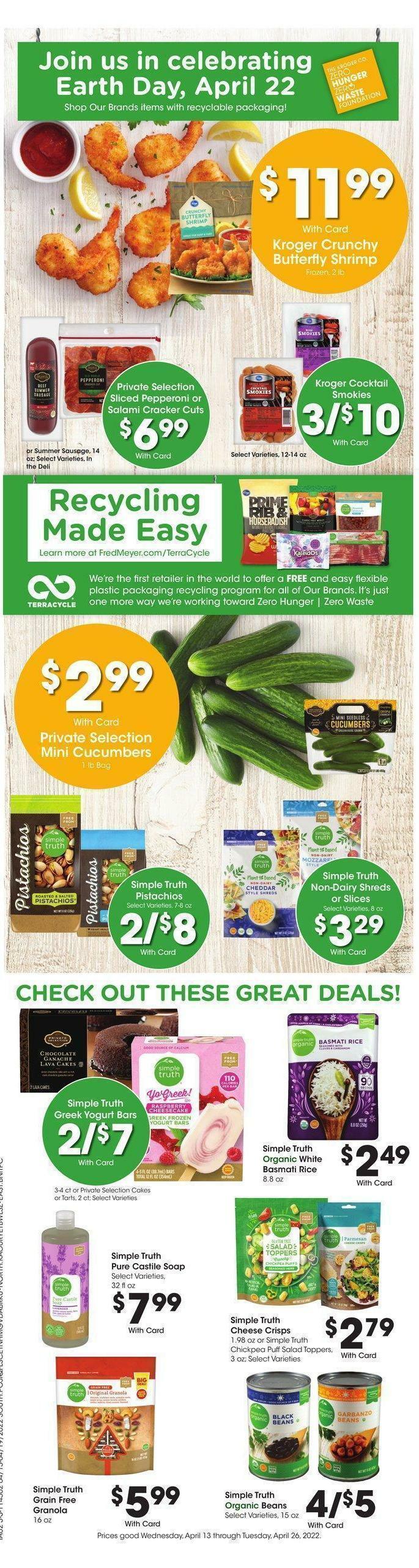 Fred Meyer Weekly Ad from April 13