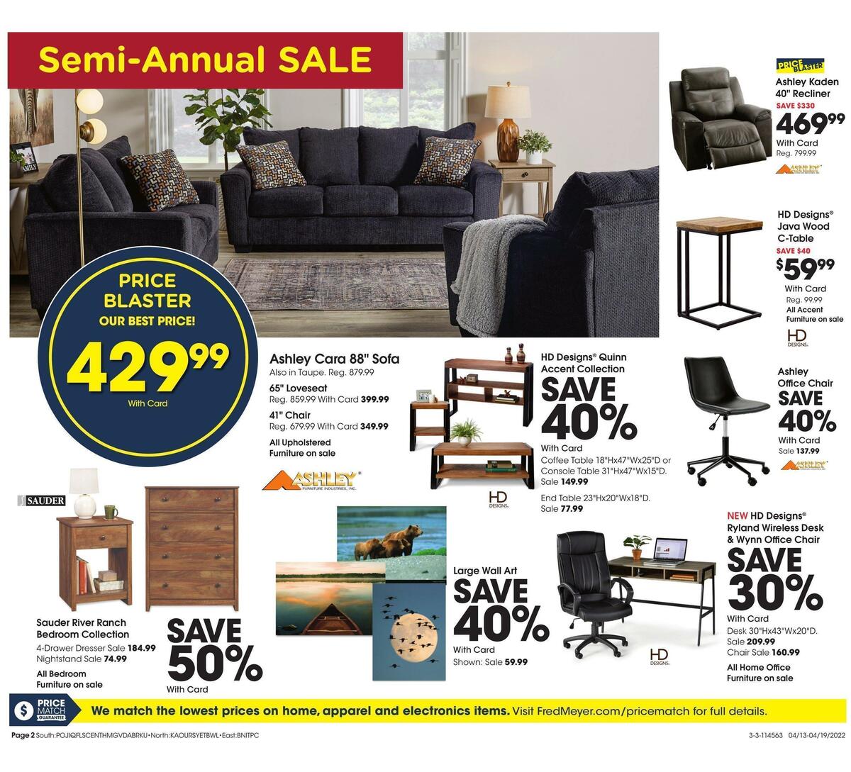 Fred Meyer General Merchandise Weekly Ad from April 13
