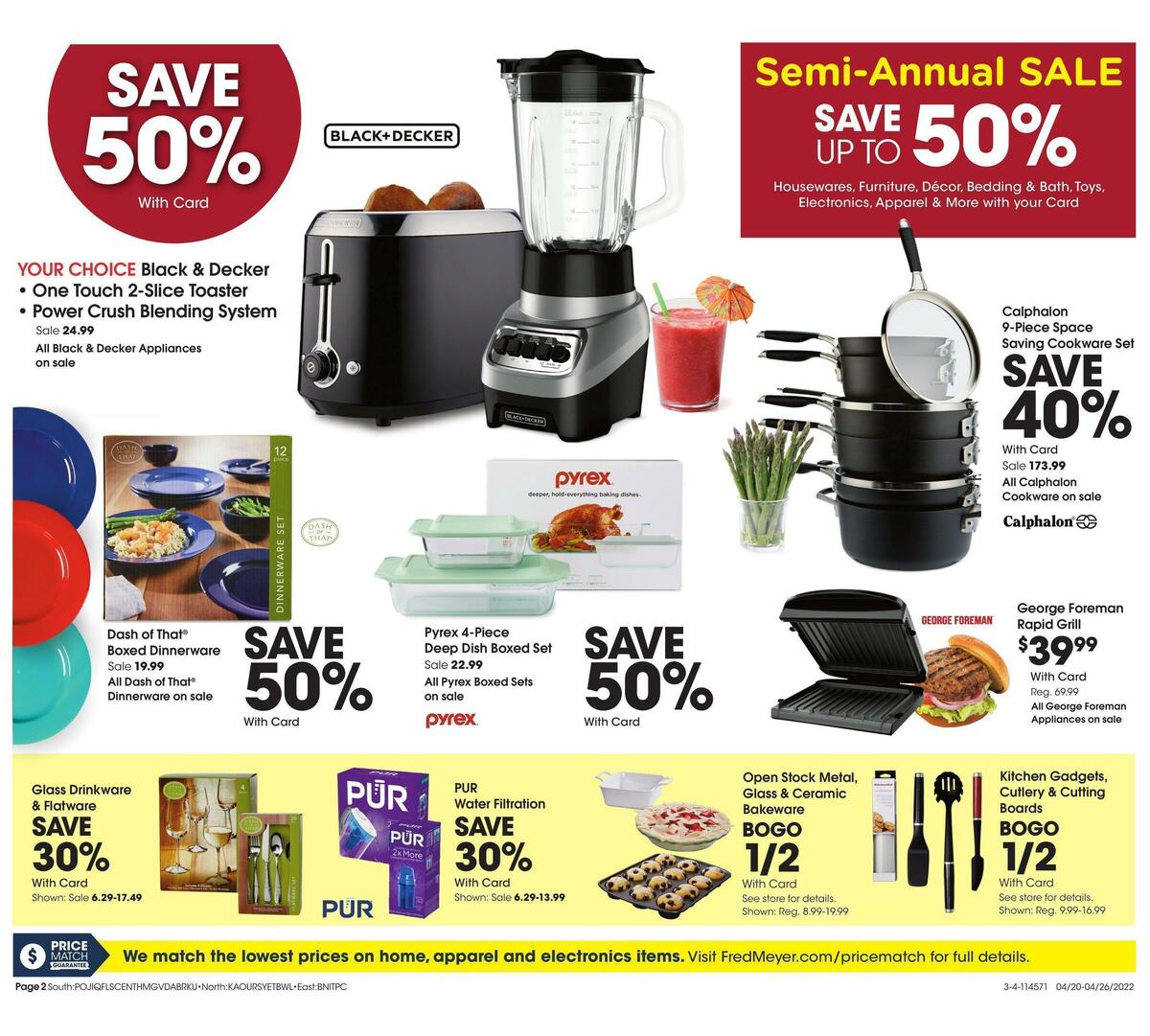 Fred Meyer General Merchandise Weekly Ad from April 20