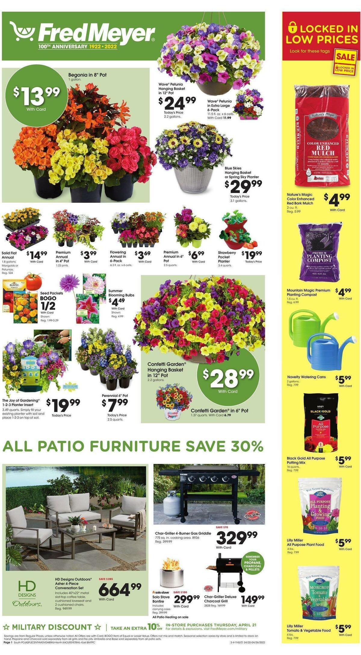 Fred Meyer Garden Weekly Ad from April 20