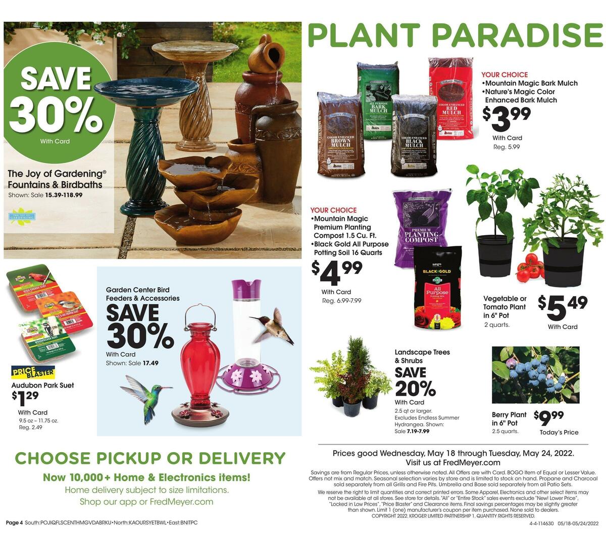 Fred Meyer Garden Weekly Ad from May 18