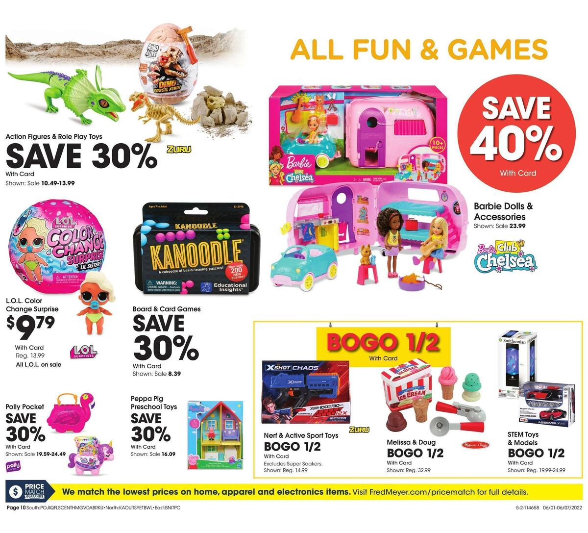 Fred Meyer General Merchandise Weekly Ad from June 1