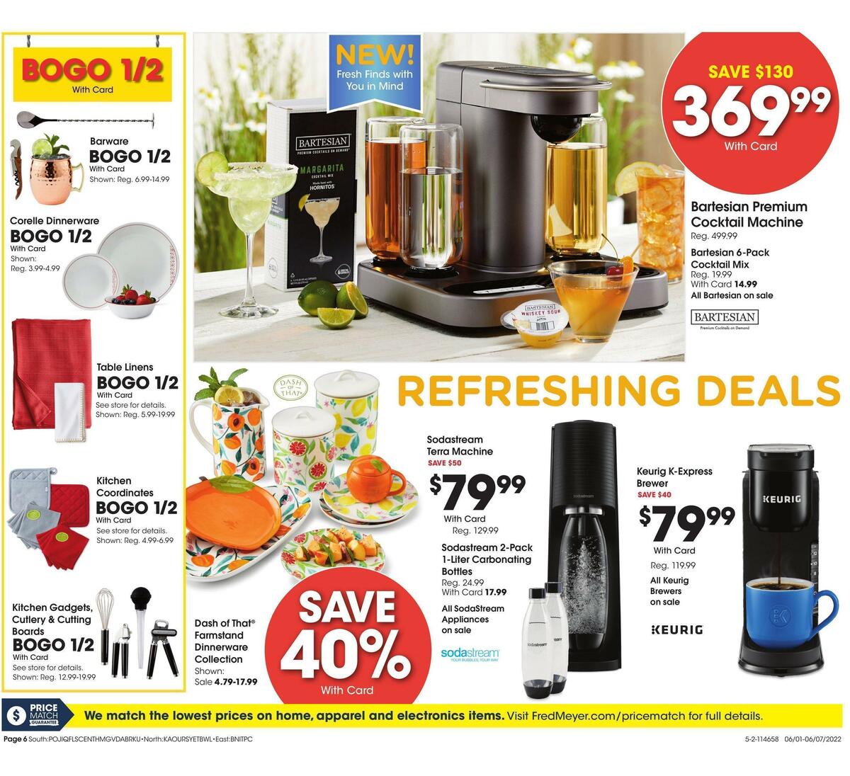 Fred Meyer General Merchandise Weekly Ad from June 1