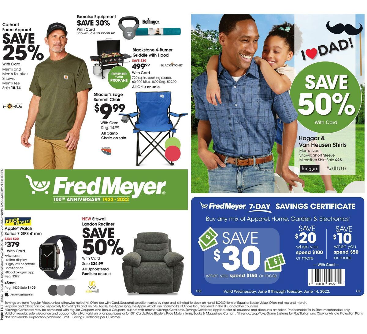 Fred Meyer General Merchandise Weekly Ad from June 8