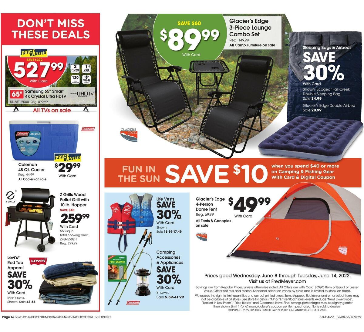 Fred Meyer General Merchandise Weekly Ad from June 8