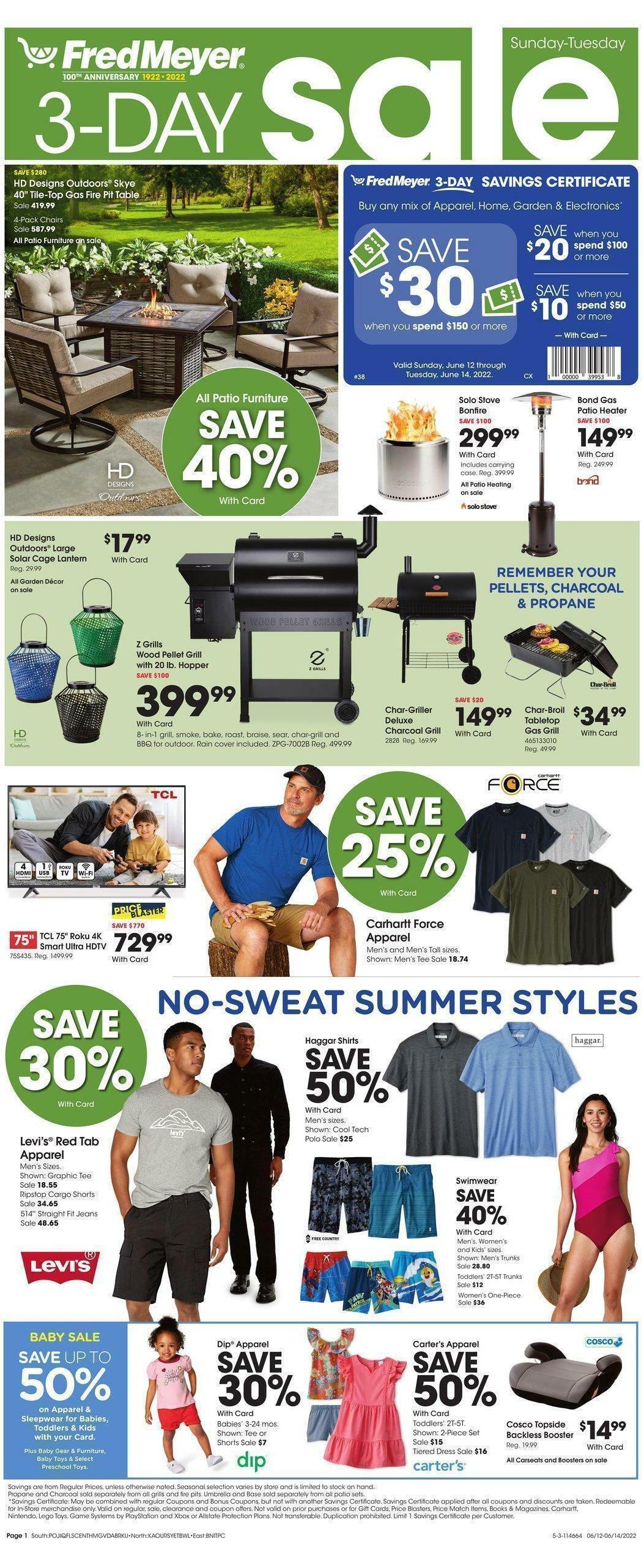 Fred Meyer 3 - Day Sale Weekly Ad from June 12