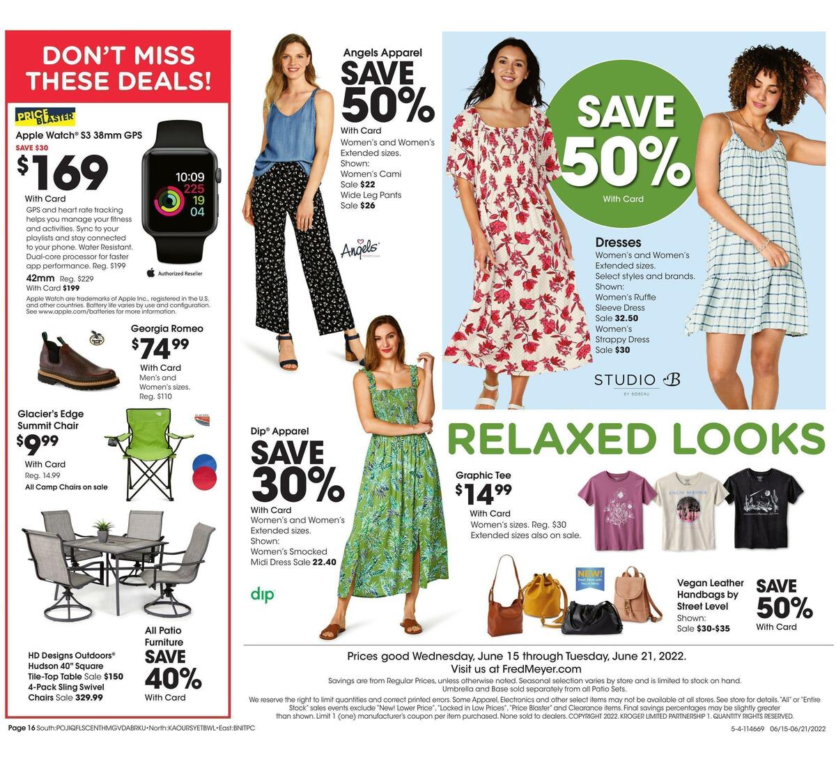 Fred Meyer General Merchandise Weekly Ad from June 15